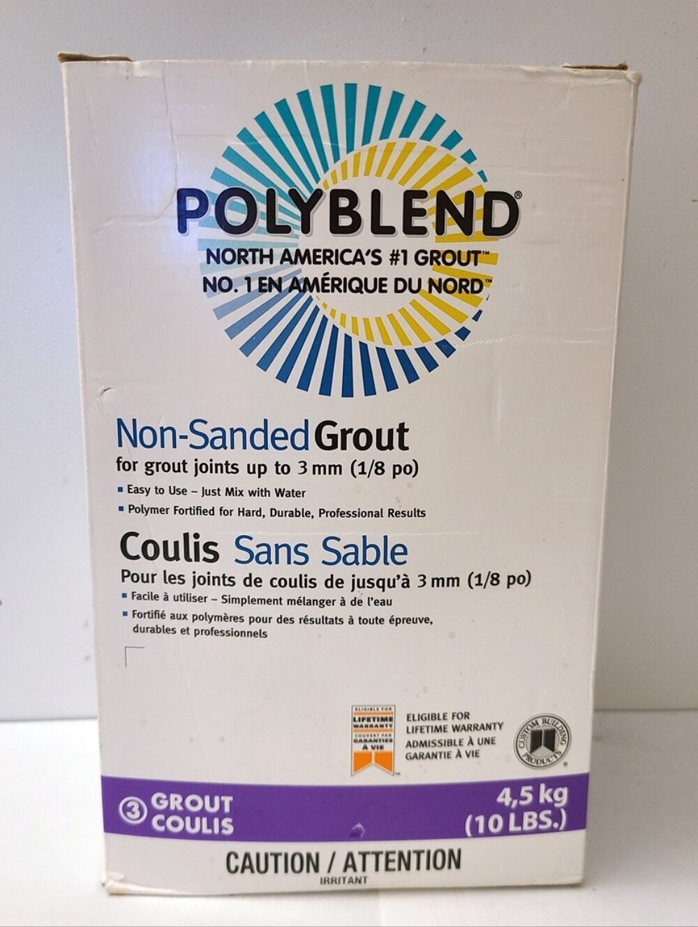 BNIP - Polyblend - 4.5kg (10lbs) Non-Sanded Grout